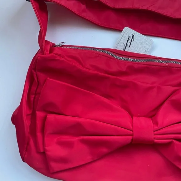 NWT Free People Lucca Coquette Bow Crossbody - Picture 3 of 11